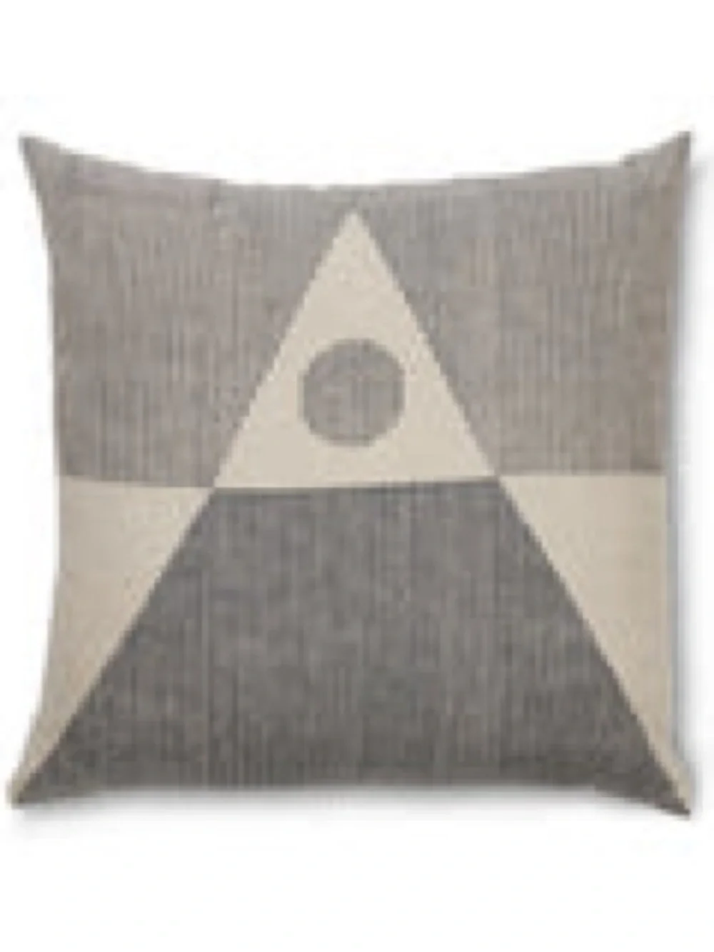 Block shop textilesModern Geometric Black and Cream Decorative Pillow Covers (2)